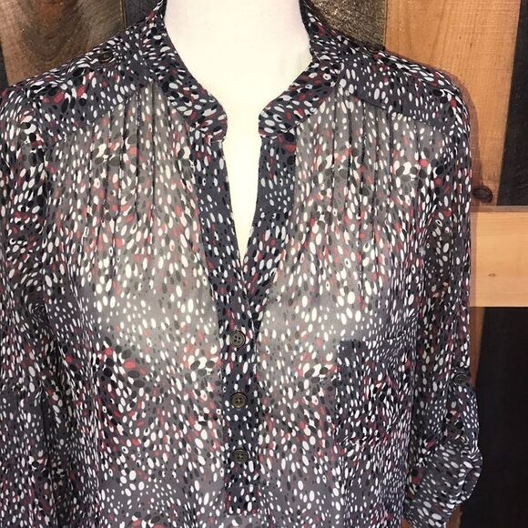 Alice Blue for Stitch Fix sheer tunic top, size M - Picture 2 of 7